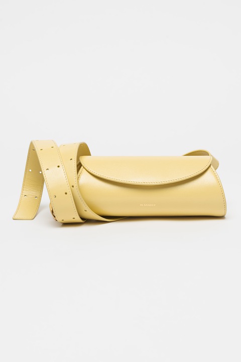 Jil Sander, Кожена чанта с лого, Сламеножълт