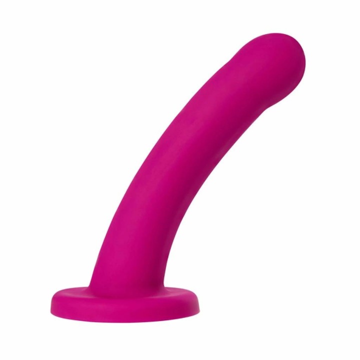 Dildo Sportsheets Nexus Galaxie, silicon hipoalergenic, cu ventuza, curbat, mov, 17.8x20.3x8.3cm