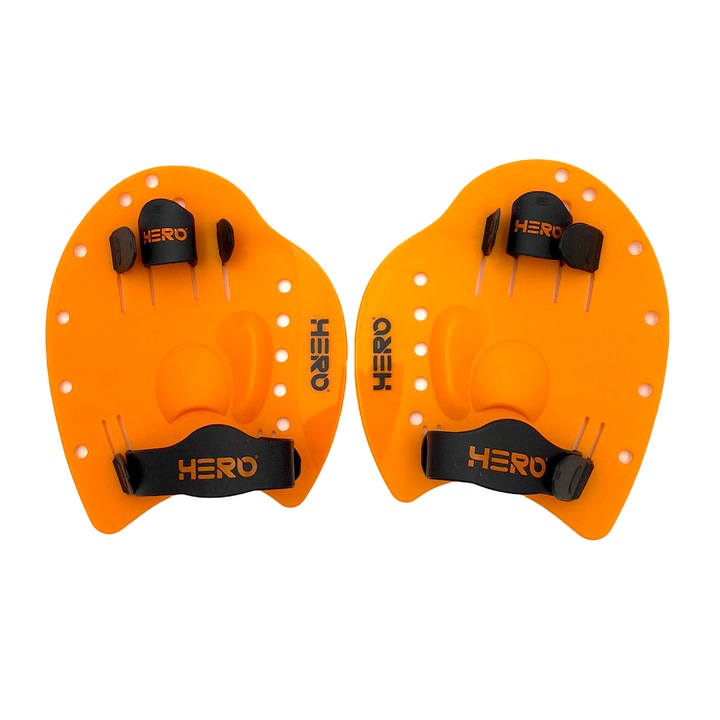 Palmare pentru inot HERO, Portocaliu Marime S