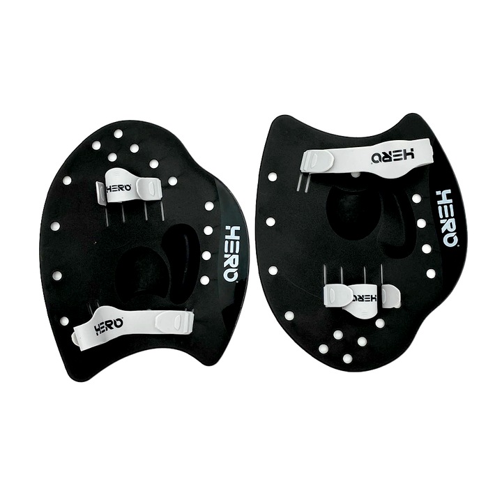 Palmare pentru inot HERO, Negru Marime L