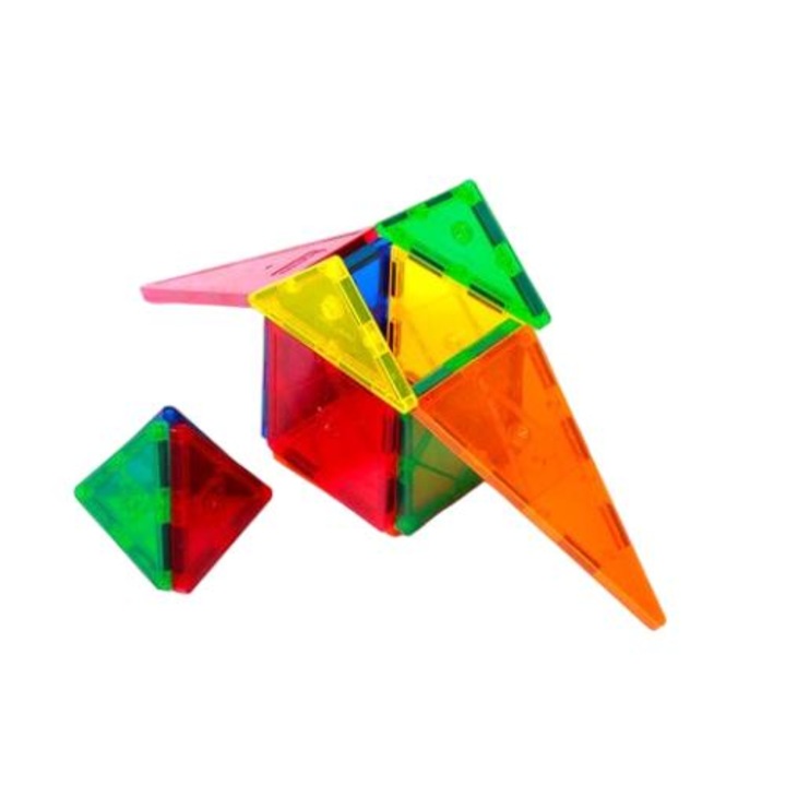 Set de constructie Clicky Tiles, educativ, multicolor, 32 piese