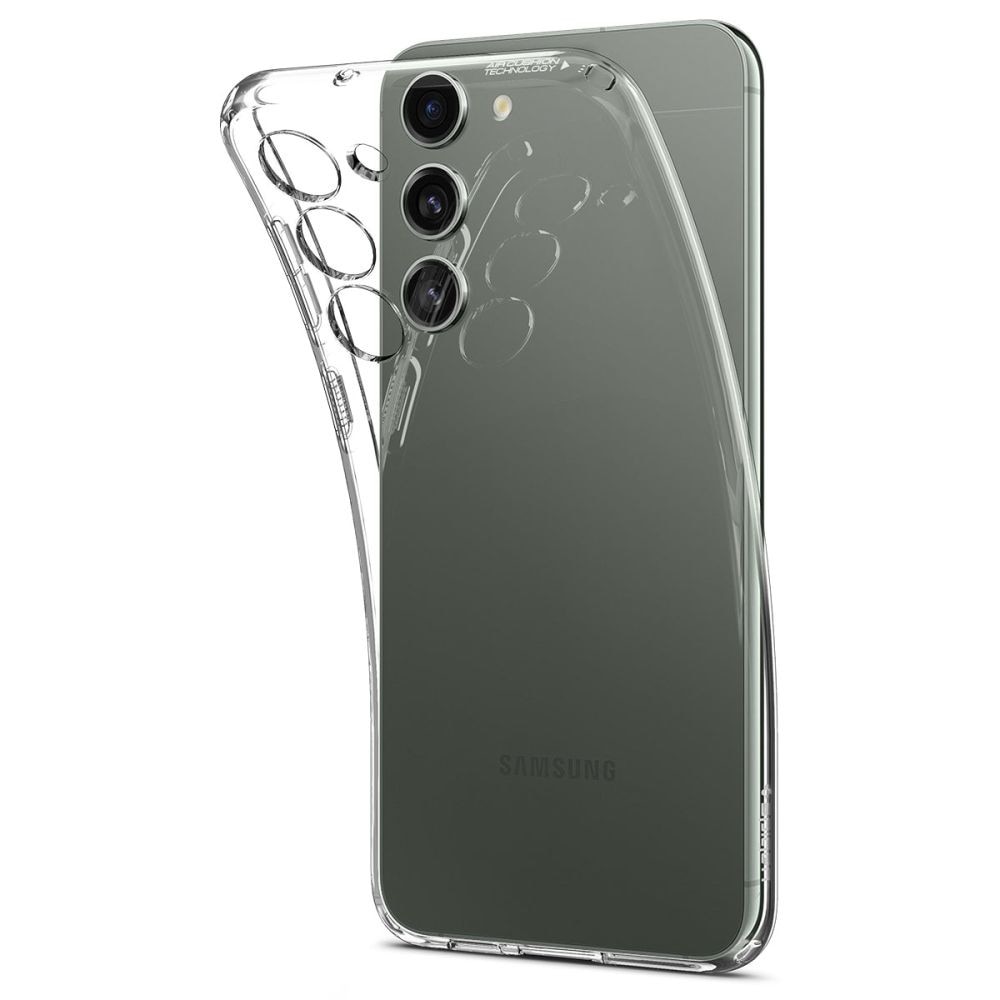 Husa Spigen Cristal Lichid1 pentru Samsung Galaxy S23+ Plus Transparent