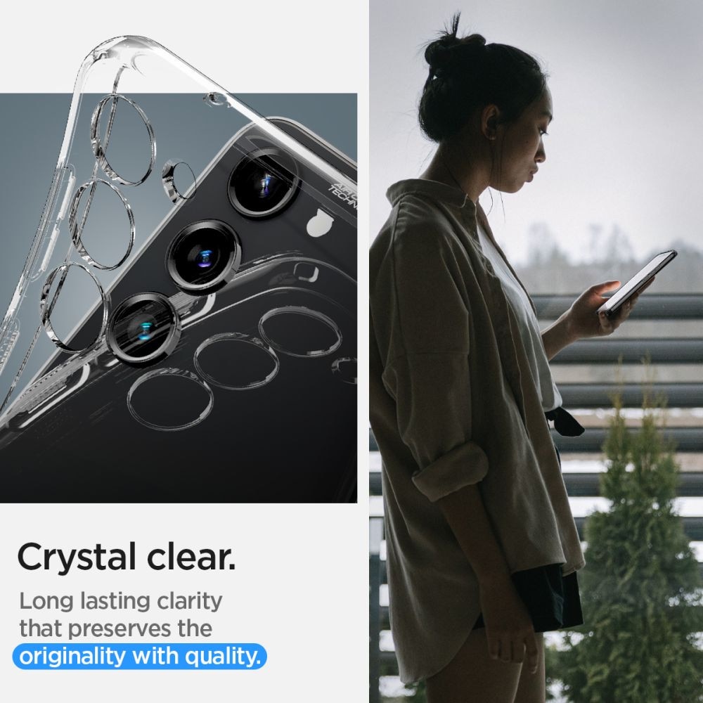 Husa Spigen Cristal Lichid1 pentru Samsung Galaxy S23+ Plus Transparent