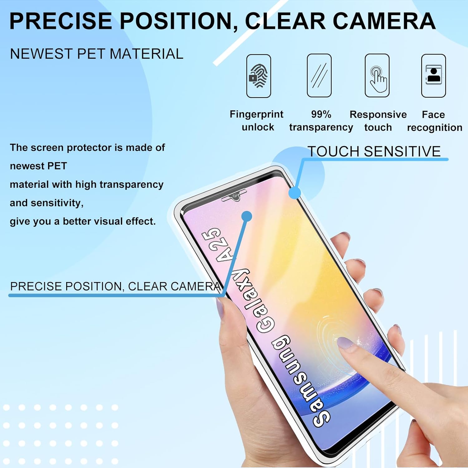 Husa fata plus spate 360 Alc Mobile compatibila cu Samsung Galaxy A25