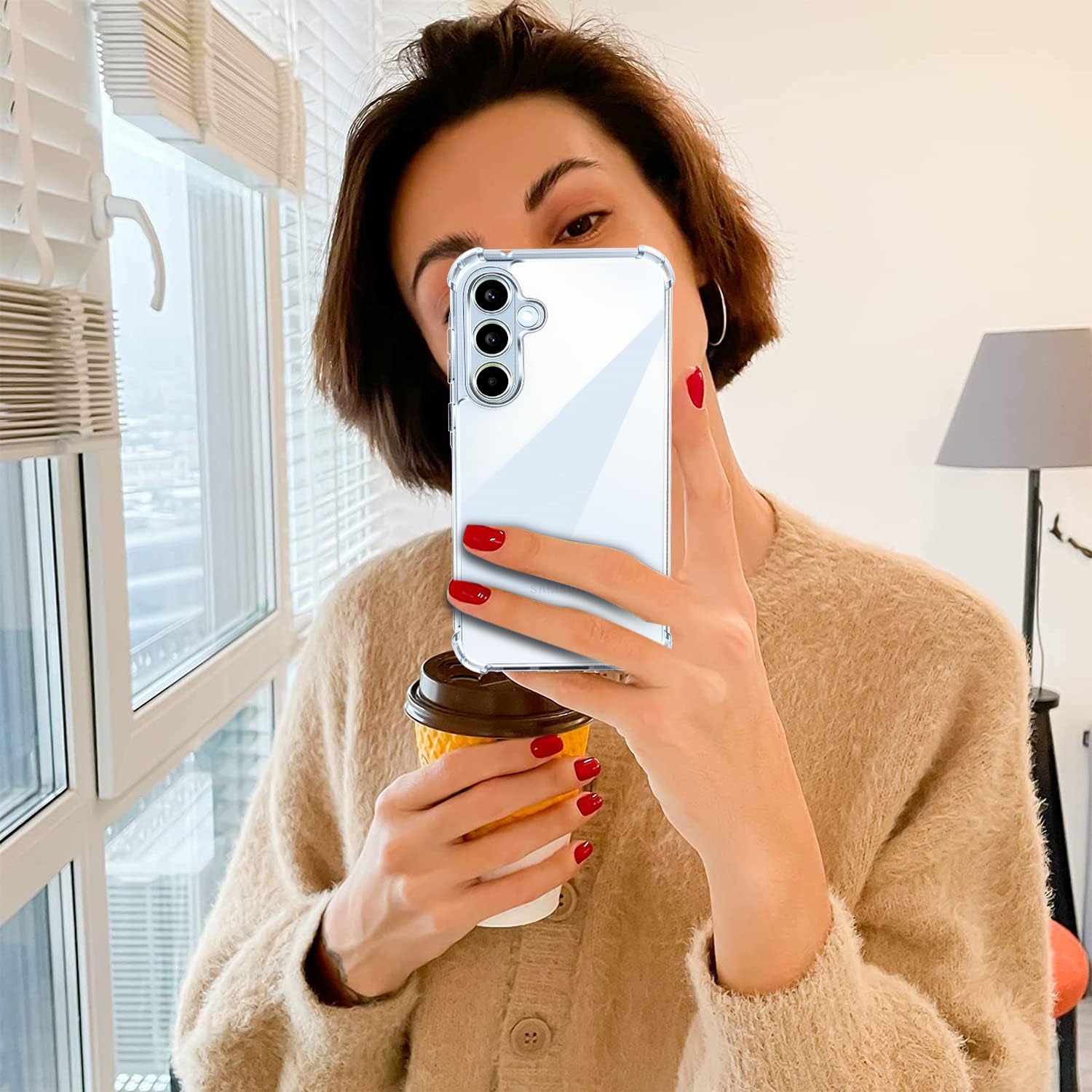 Husa Anti soc, transparenta compatibila cu Samsung Galaxy A35