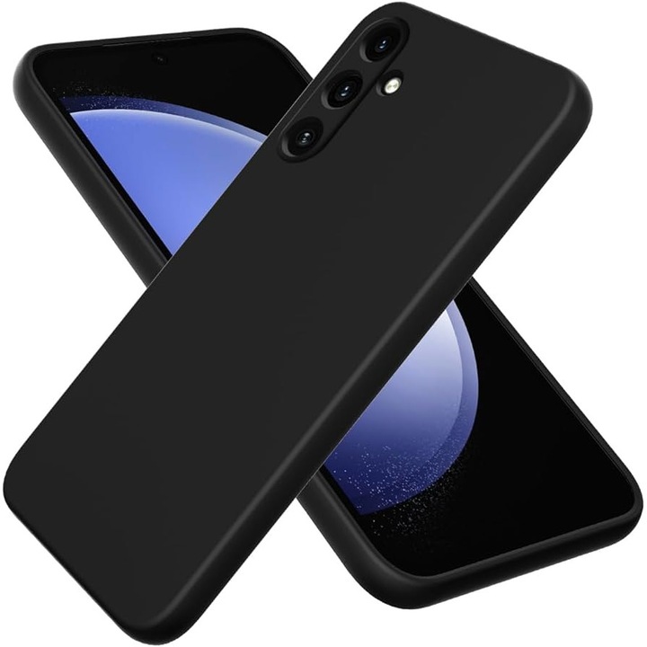 PCS szilikon tok Samsung Galaxy A35 5G-hez, Mikroszálas belső, fekete