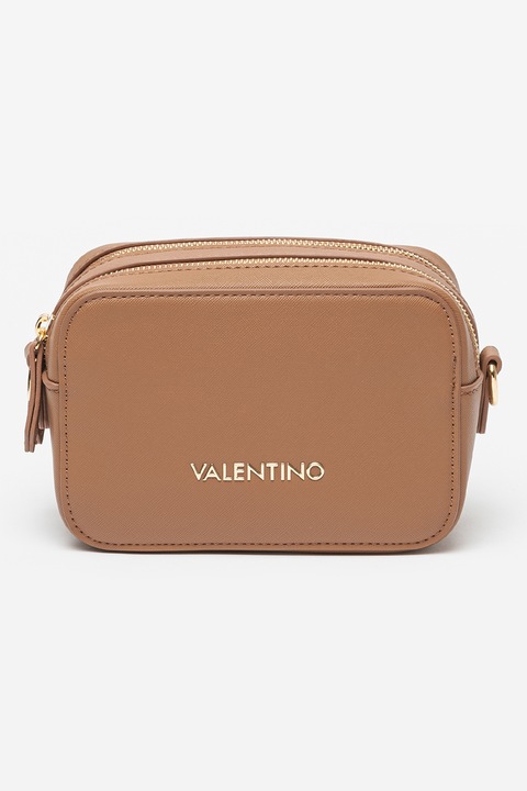 Valentino Bags, Geanta crossbody de piele ecologica Zero, Maro