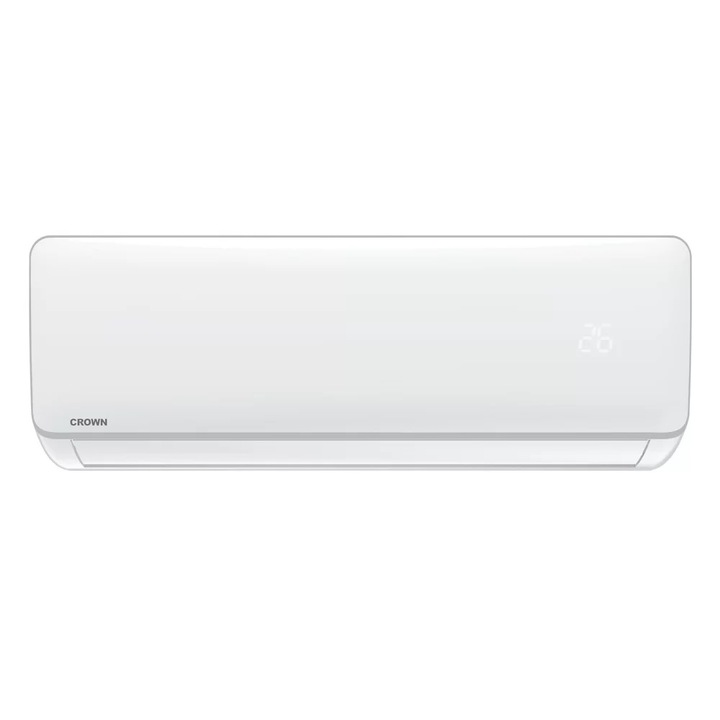Aer conditionat Crown CIT-12FO62AS, 12000 BTU, Autodiagnosticare, Inverter, Clasa A ++, Filtru carbon si Ioni de Argint, Alb