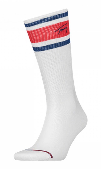 Чорапи Tommy Hilfiger Vintage Cut, бели, 35-38EU, памук/полиамид/еластан