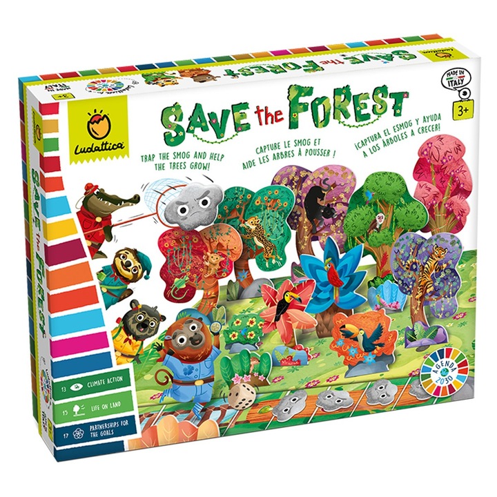 Társasjáték Agenda 2030 - Mentsd meg az erdőt, Zöld, 3 év