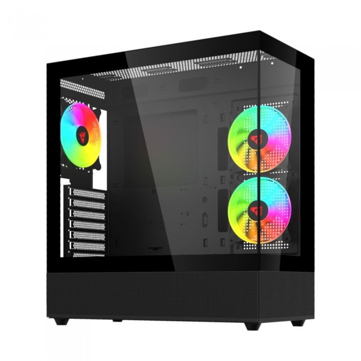 Savio SIGMA X1 PC tok, SPCC, fekete