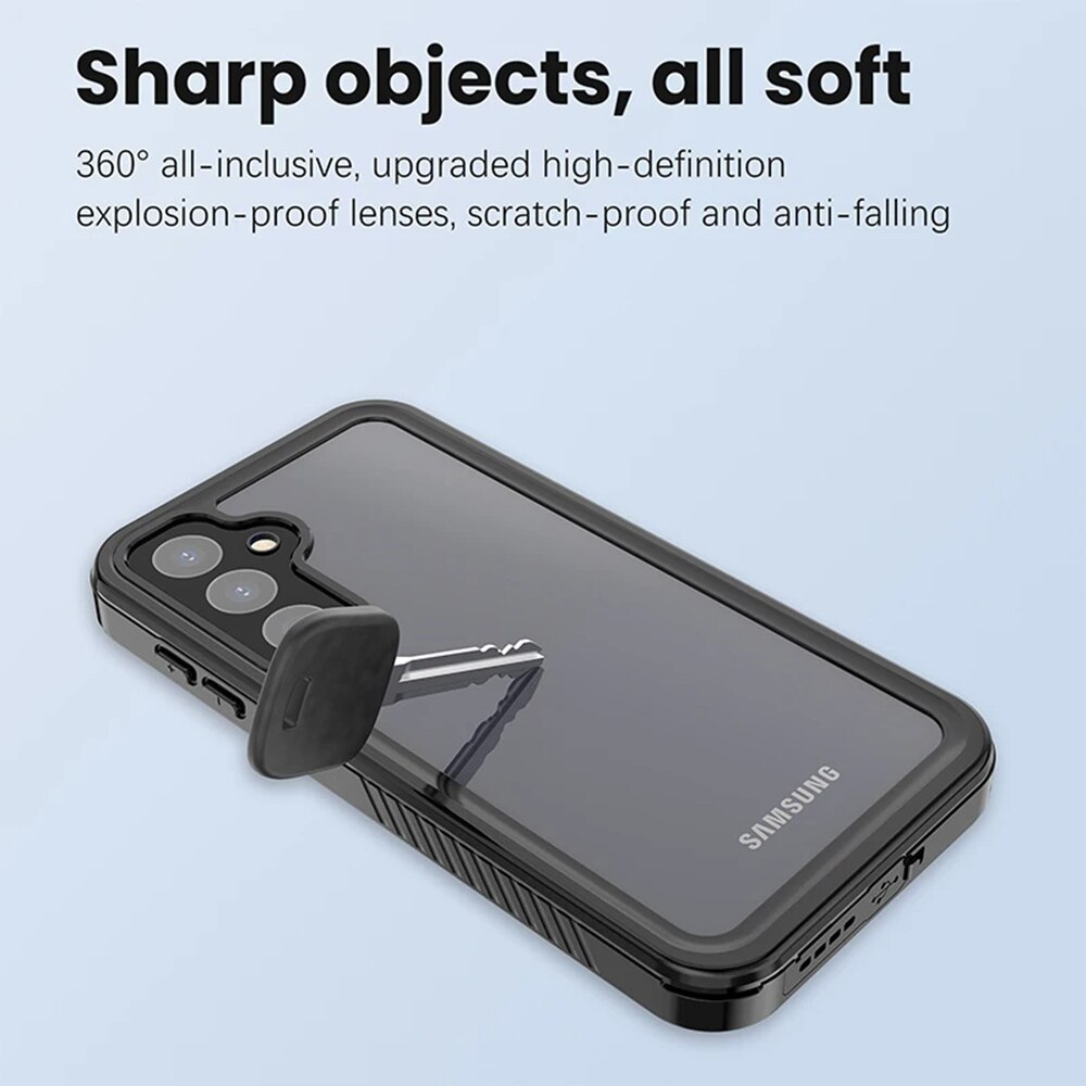Husa impermeabila, Smarphosis, pentru Samsung Galaxy A55 5G, Negru