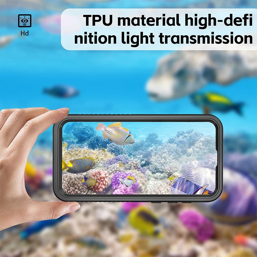 Husa impermeabila, Smarphosis, pentru Samsung Galaxy A55 5G, Negru