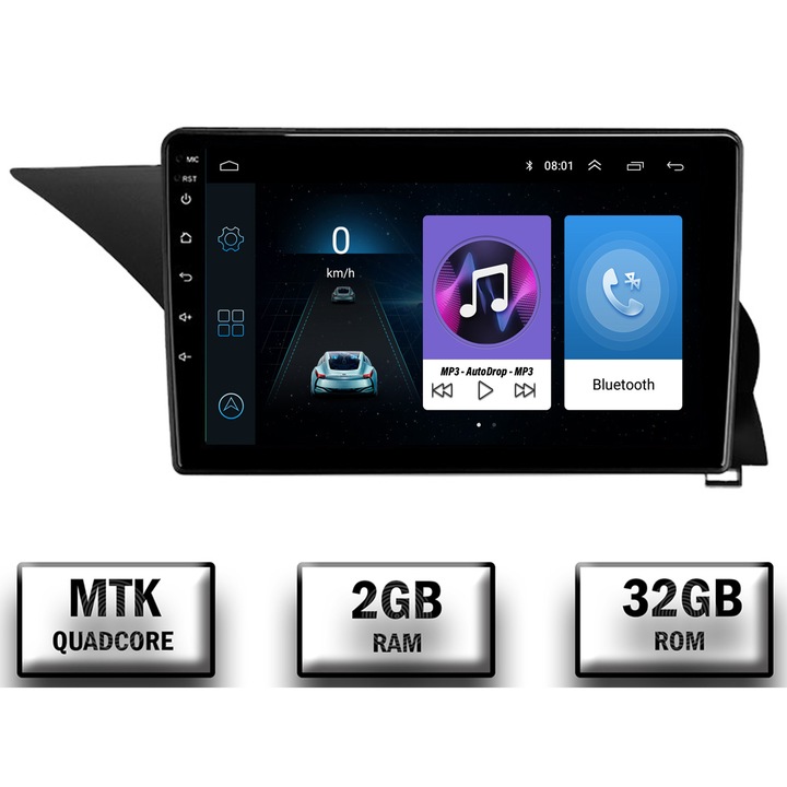 Navigatie Mercedes Benz GLK NTG 4.5 (2012-2015), Android 10, P-Quadcore / 2GB RAM + 32GB ROM, 9 Inch - AD-BGP9002+AD-BGRKIT418