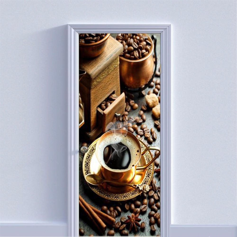 Autocolant Model Traditional Autocolant pentru usa, Model Arabica, Dimensiuni 200 x 90 cm, Design ...
