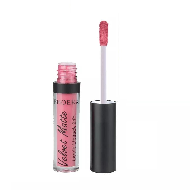 Lip gloss mat rezistent la apa Phoera Velvet Matte 2, 5 ml Lolita - eMAG.ro