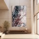 Tablou Sticla, 50x70cm, Dormitor si Living, Abstracte, Marble, Abstract Dark Red
