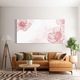 Tablou Sticla, 60x150cm, Dormitor si Living, Flori, Flori Desenate, Red Flower Line