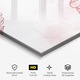 Tablou Sticla, 60x150cm, Dormitor si Living, Flori, Flori Desenate, Red Flower Line