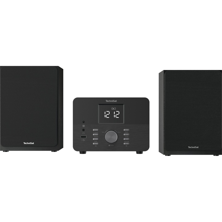 Set Sistem Audio TechniSat CLASSIC 700, 2 Canale, Bluetooth, USB, Negru