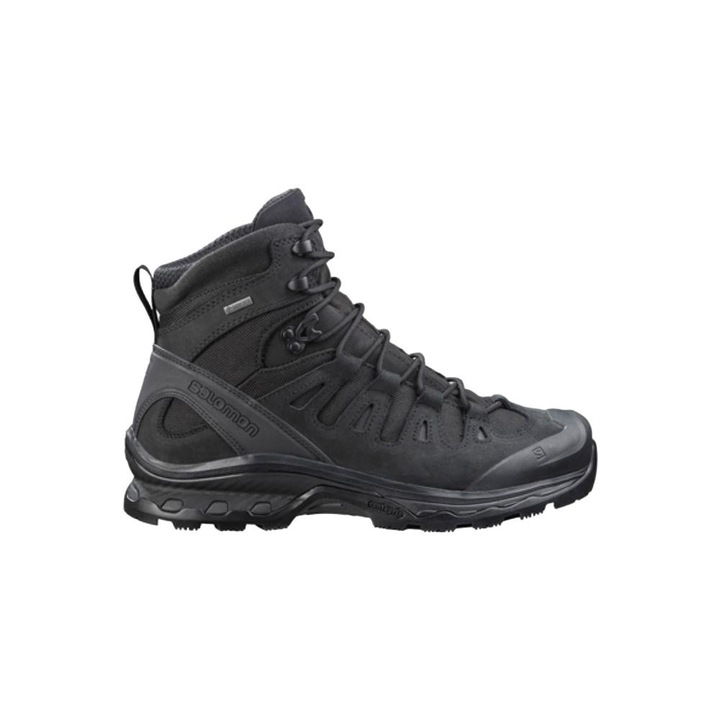 Ghete de trekking pentru barbati, Salomon, Quest 4D GTX Forces 2, Piele nabuc, Negru, 44 EU