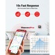 Termometru smart, ThermoPro, TP357, Bluetooth, acvamarin, 5.5x5.5x1.7cm