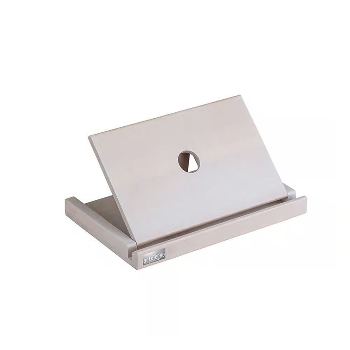 Suport pentru carte/tableta, Lemn, Gri