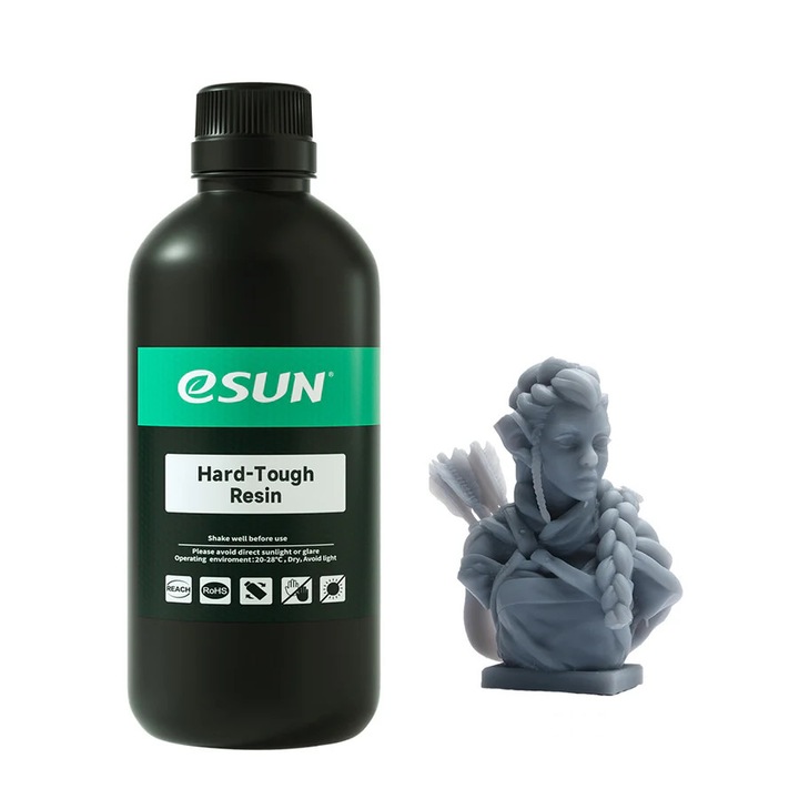 UV смолa, Hard- Tough, eSUN, 1kg, сива