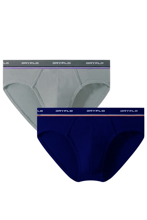 Chiloti pentru Barbati, DRYFLO, H123, Set 2 perechi, Gri albastrui, Gri albastrui
