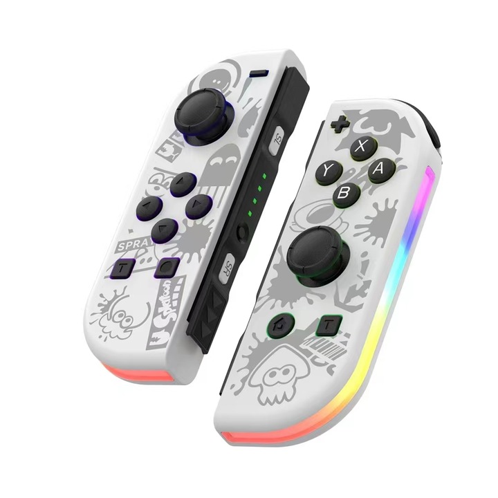 Контролер за Switch, L/R Gamepad, Безжичен, Dual Vibration, RGB Lighting, Motion Control, HD Rumble