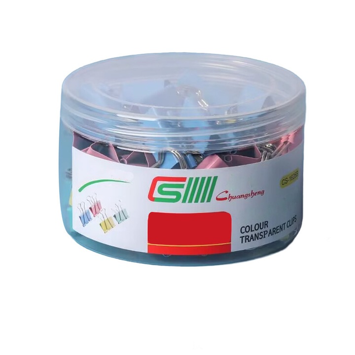 Комплект 48 щипки, FreeBiz®, 25 мм, многоцветни