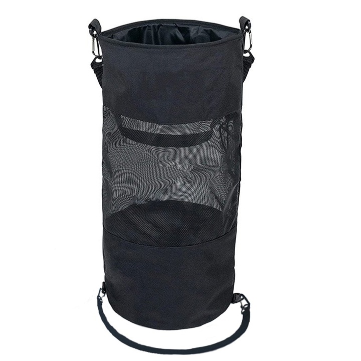 Univerzális tárolótáska, BOMSTOM, fogastartóval, 24x58 cm, fekete