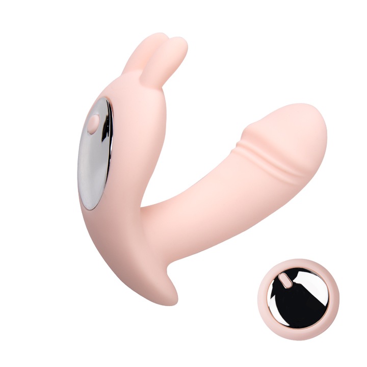 OEM Hordozható vibrátor távirányítóval, vízálló, 10 sebességes, rózsaszín, 9,8 cm