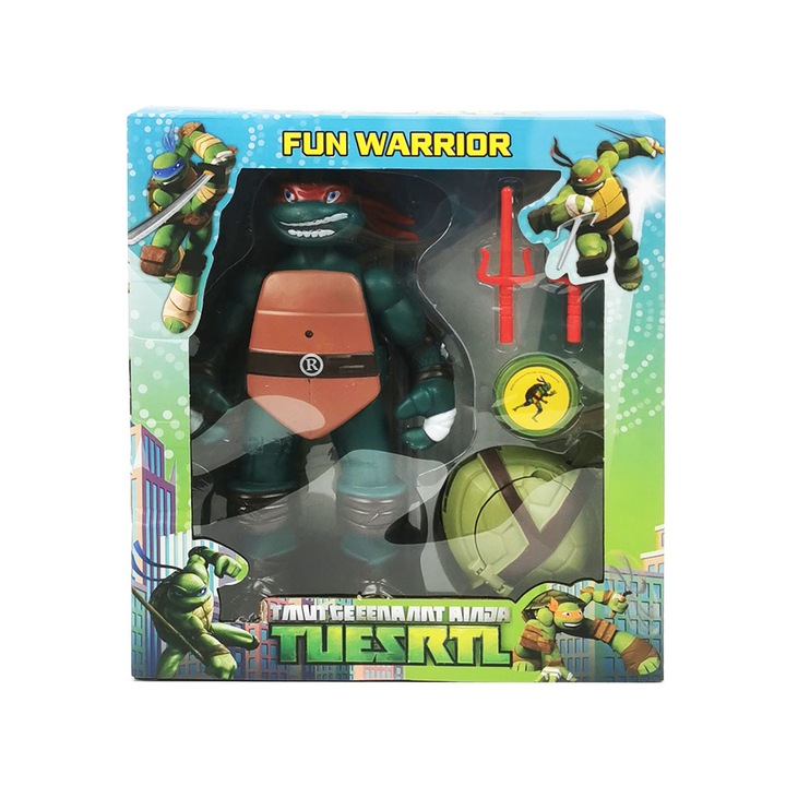 Figurina, Teenage Mutant Ninja Turtles, Multicolor