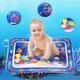 Interaktív vízmatrac babáknak - Aktív központ - Érzékszervi készségek fejlesztése - Tengeri lények csodálatos világa, 66x50x5 cm
