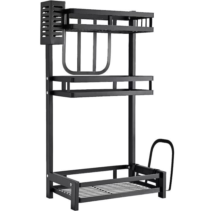 Suport condimente, XGETOP® borcane, oliviere, ustensile bucatarie cu 3 nivele