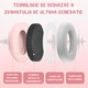 Casti Antifonice 2 in 1 pentru Bebelusi si Copii pana la 4 Ani INTEXXA®, Reglabile si Ergonomice, Foarte Usoare, Fara Presiune Pe Fontanele, Anti-alunecare, pentru Protectie Auzului, 2 Moduri de Utilizare Interschimbabile, Roz