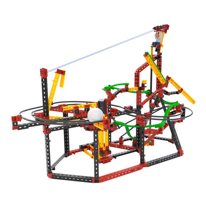 Kit STEM Circuite XL de reactii in lant traznite, Fischertechnik
