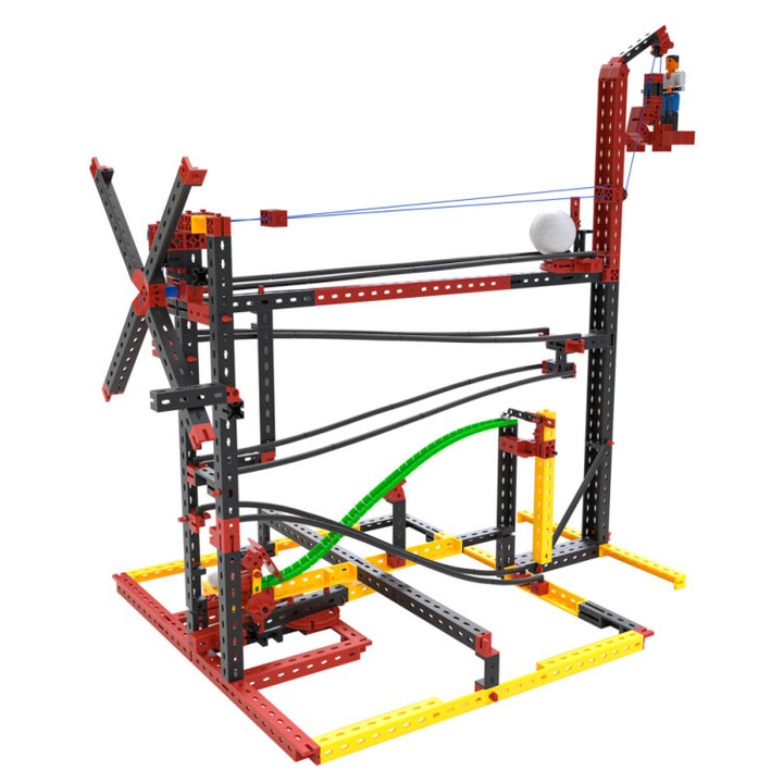 Kit STEM Circuite XL de reactii in lant traznite, Fischertechnik