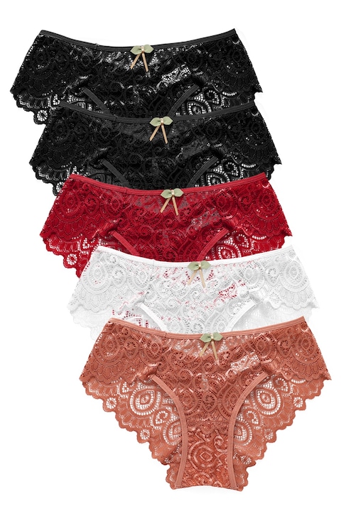 5 pár szexi női bugyi készlet, SHAINE, nylon/elasztán