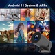 Интелигентен 4K преносим видео проектор, IMODIX, Wi-Fi, Bluetooth, 120 Ansi Lumens, Full HD 1080P, Android 11.0 операционна система, HDMI, USB, Screen Mirroring за Android/IOS, четириядрен процесор ARM Cortex A53, Сив