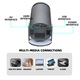 Интелигентен 4K преносим видео проектор, IMODIX, Wi-Fi, Bluetooth, 120 Ansi Lumens, Full HD 1080P, Android 11.0 операционна система, HDMI, USB, Screen Mirroring за Android/IOS, четириядрен процесор ARM Cortex A53, Сив