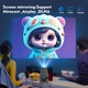 Интелигентен 4K преносим видео проектор, IMODIX, Wi-Fi, Bluetooth, 120 Ansi Lumens, Full HD 1080P, Android 11.0 операционна система, HDMI, USB, Screen Mirroring за Android/IOS, четириядрен процесор ARM Cortex A53, Сив