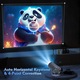 Интелигентен 4K преносим видео проектор, IMODIX, Wi-Fi, Bluetooth, 120 Ansi Lumens, Full HD 1080P, Android 11.0 операционна система, HDMI, USB, Screen Mirroring за Android/IOS, четириядрен процесор ARM Cortex A53, Сив