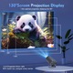 Интелигентен 4K преносим видео проектор, IMODIX, Wi-Fi, Bluetooth, 120 Ansi Lumens, Full HD 1080P, Android 11.0 операционна система, HDMI, USB, Screen Mirroring за Android/IOS, четириядрен процесор ARM Cortex A53, Сив
