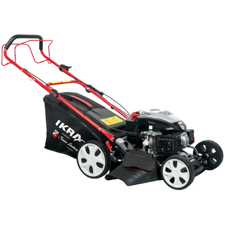 Masina De Tuns Iarba Pe Benzina IKRA Tonino Lamborghini BRM1448SSMTL, 4 In 1, 2.2 KW, 50 Litri, Negru