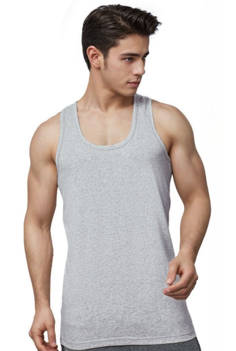 3 db-os ferfi pamut felso keszlet, Szürke