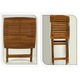 Set mobilier balcon, lemn de salcam