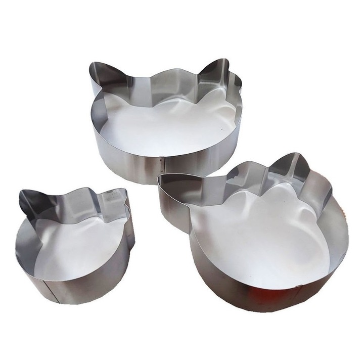 3 részes készlet Hello Kitty alakú tortasütők sütéséhez