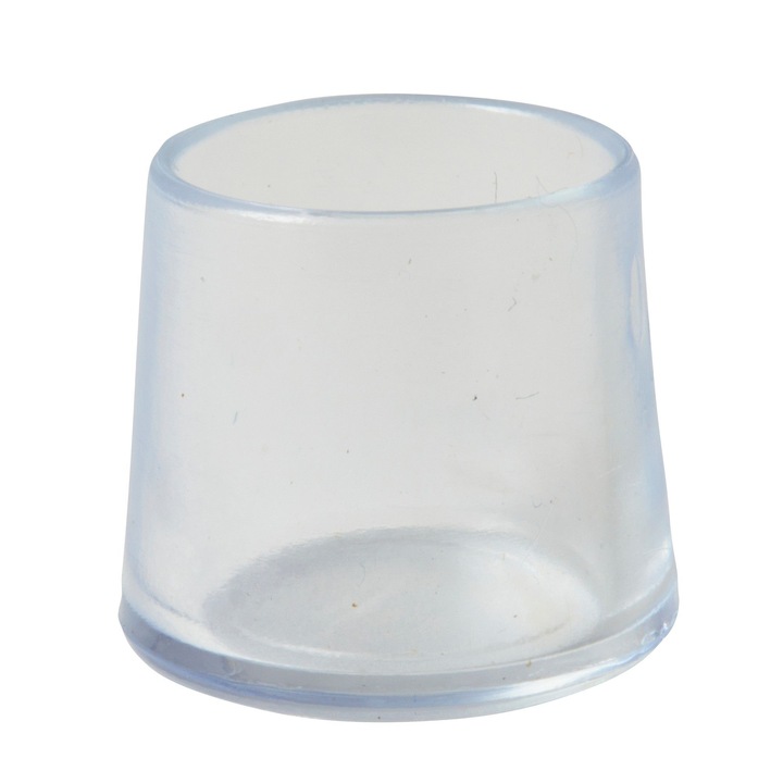 4 db Shopiens® szék lábvédő készlet, PVC, ráhúzható típusú, átlátszó, Ø 16 mm